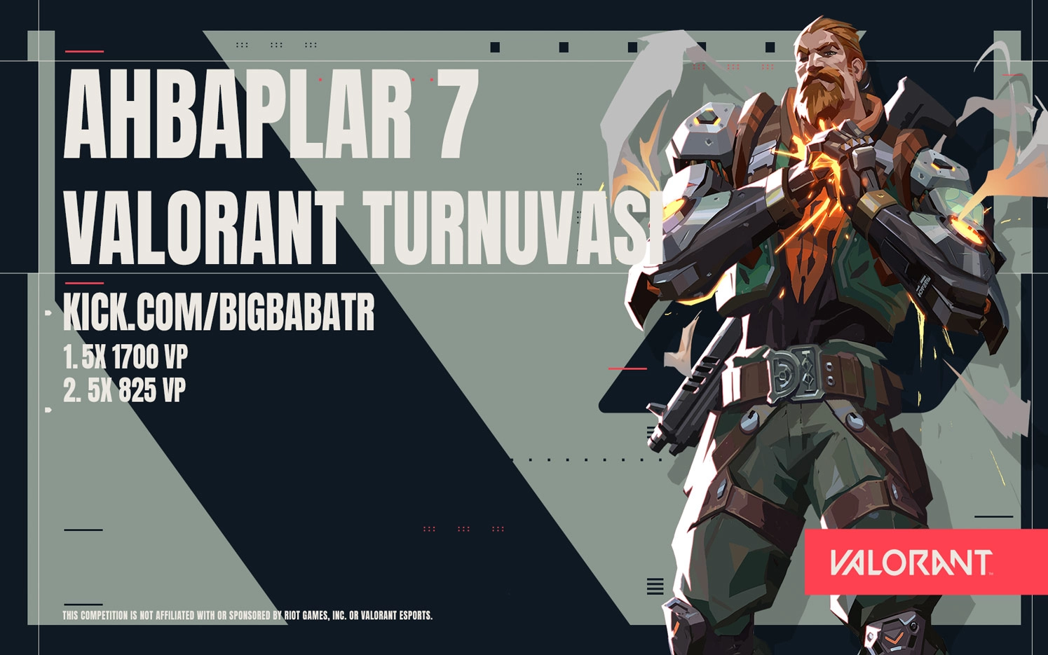 Ahbaplar 7 Valorant Turnuvası'nda şampiyon teneke takımı sevinçle kupayı kutluyor.